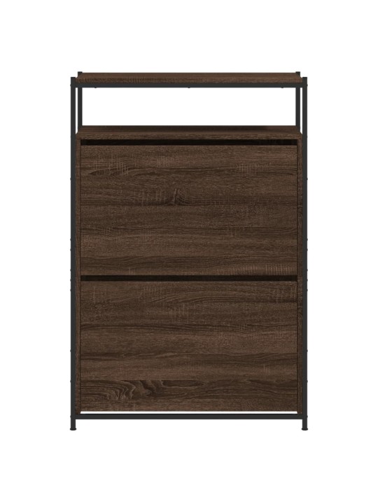 Botník hnědý dub 75 x 34 x 112 cm kompozitní dřevo