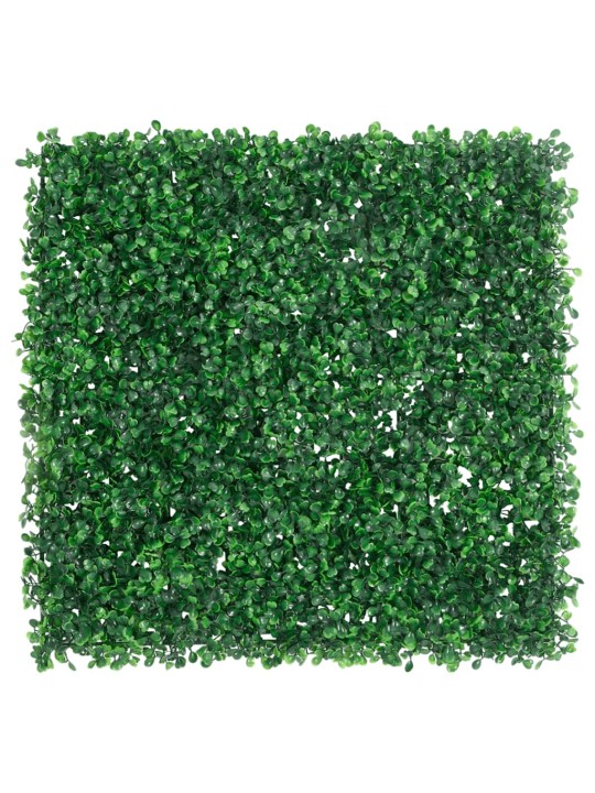Umělý plot z listnatého keře 6 ks zelený 50 x 50 cm