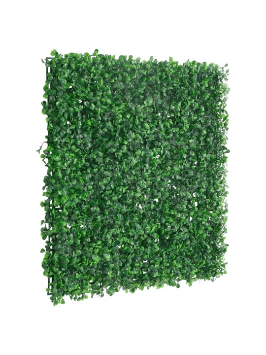 Umělý plot z listnatého keře 6 ks zelený 50 x 50 cm