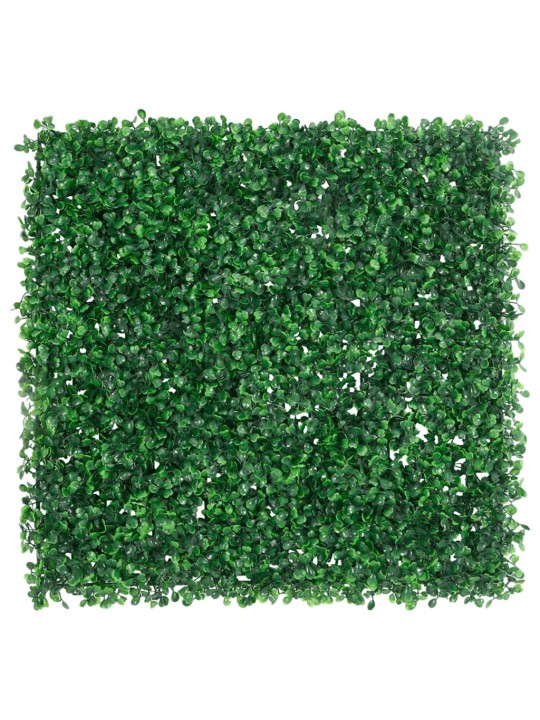 Umělý plot z listnatého keře 24 ks zelený 50 x 50 cm