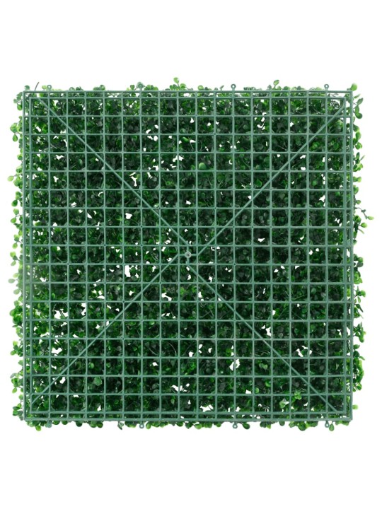 Umělý plot z listnatého keře 24 ks zelený 50 x 50 cm