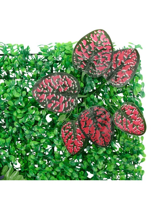  Umělý plot s rostlinami 6 ks zelený 40 x 60 cm