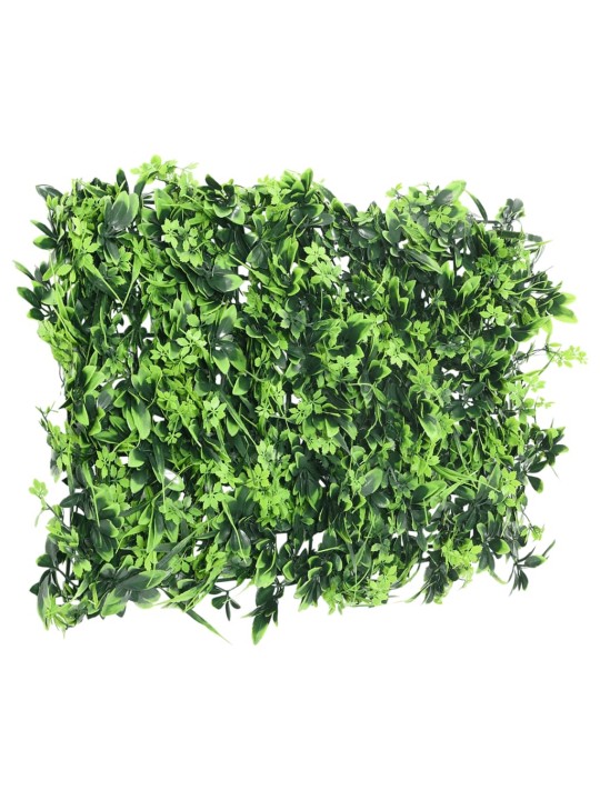  Umělý listnatý plot 6 ks zelený 40 x 60 cm
