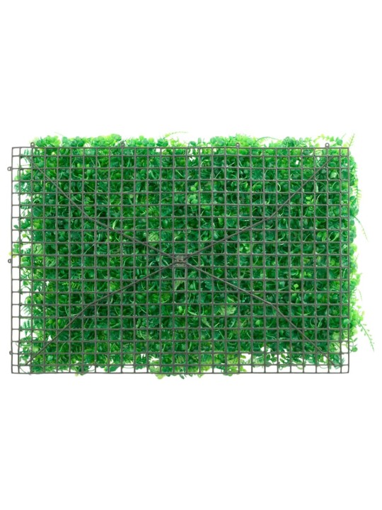  Umělý plot s listy kapradiny 24 ks zelený 40 x 60 cm