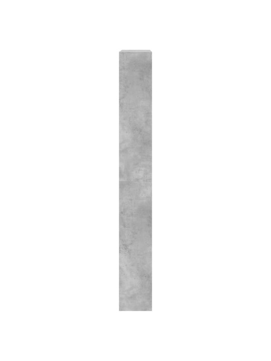 Botník se 4 výklopnými zásuvkami betonově šedý 80x21x163,5 cm