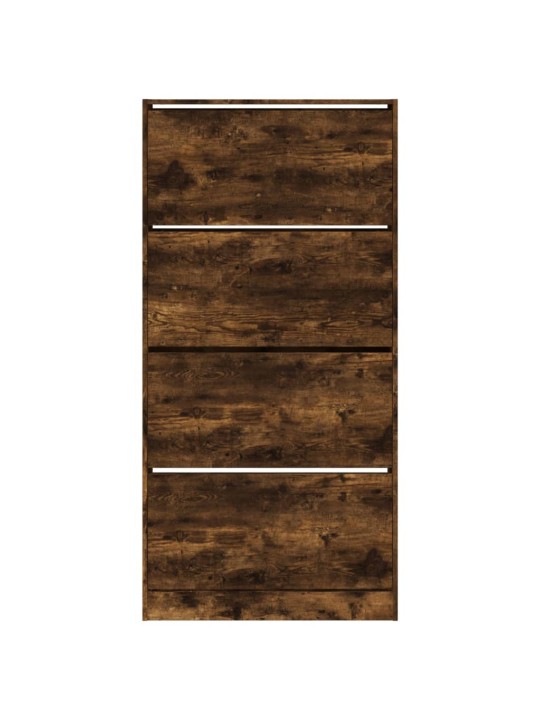 Botník se 4 výklopnými zásuvkami kouřový dub 80 x 21 x 163,5 cm