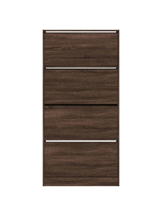 Botník se 4 výklopnými zásuvkami hnědý dub 80 x 21 x 163,5 cm