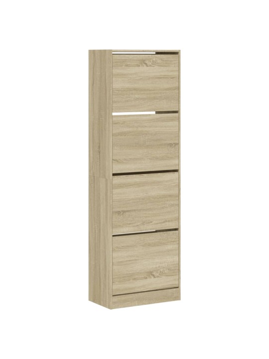 Botník se 4 výklopnými zásuvkami dub sonoma 60 x 34 x 187,5 cm