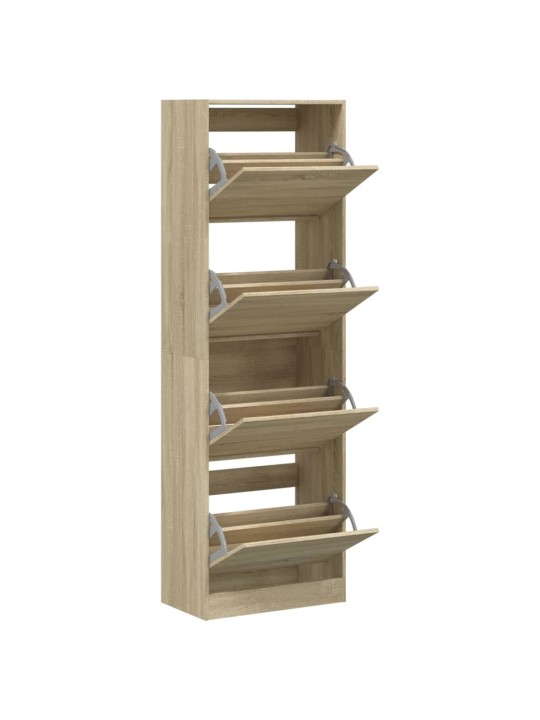 Botník se 4 výklopnými zásuvkami dub sonoma 60 x 34 x 187,5 cm