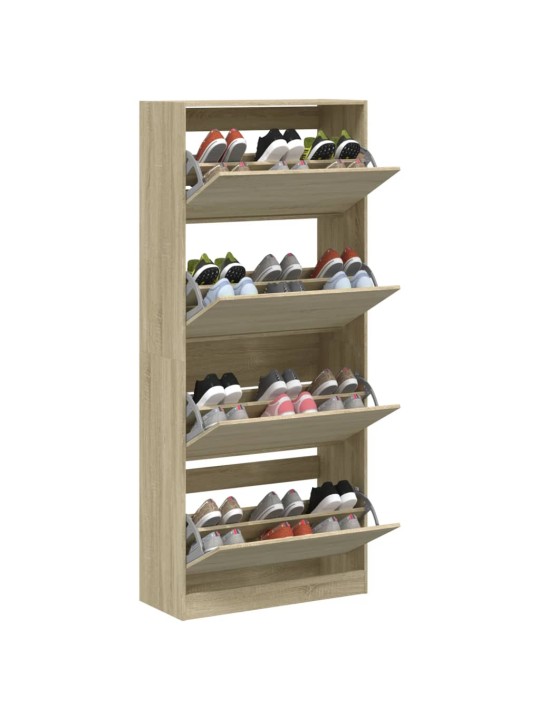Botník se 4 výklopnými zásuvkami dub sonoma 80 x 34 x 187,5 cm