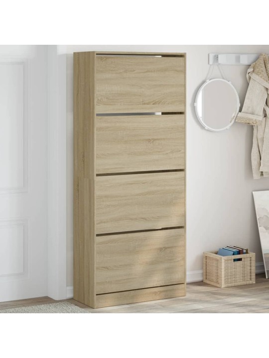 Botník se 4 výklopnými zásuvkami dub sonoma 80 x 34 x 187,5 cm