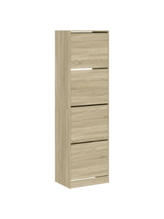 Botník se 4 výklopnými zásuvkami dub sonoma 60 x 42 x 204 cm
