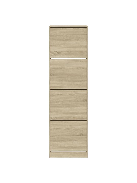 Botník se 4 výklopnými zásuvkami dub sonoma 60 x 42 x 204 cm