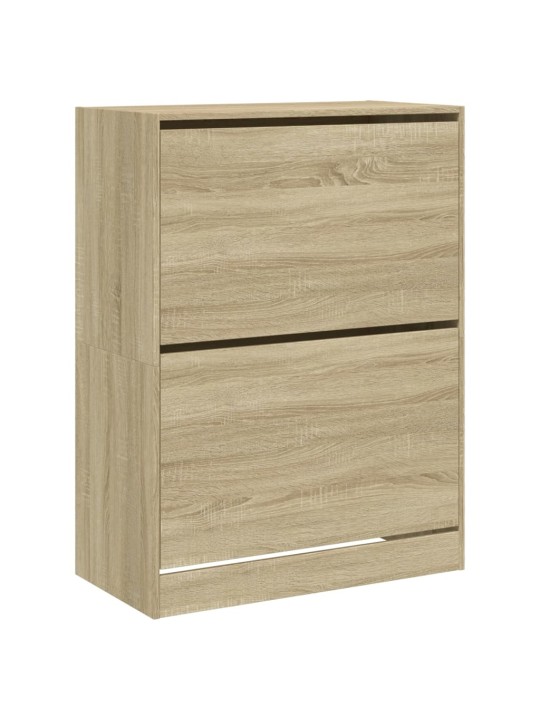 Botník se 2 výklopnými zásuvkami dub sonoma 80 x 42 x 108 cm