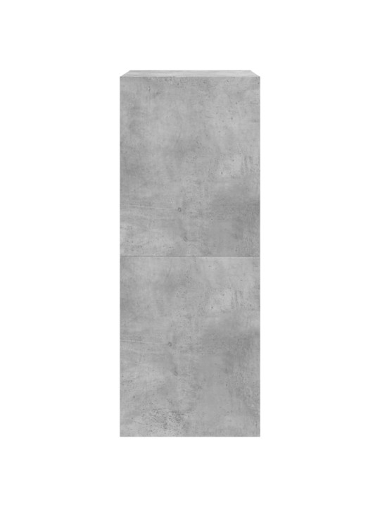 Botník se 2 výklopnými zásuvkami betonově šedý 80 x 42 x 108 cm