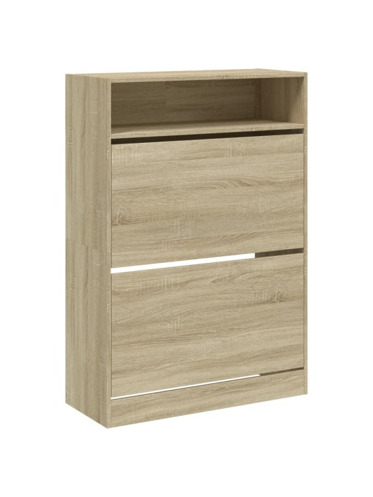 Botník se 2 výklopnými zásuvkami dub sonoma 80 x 34 x 116 cm