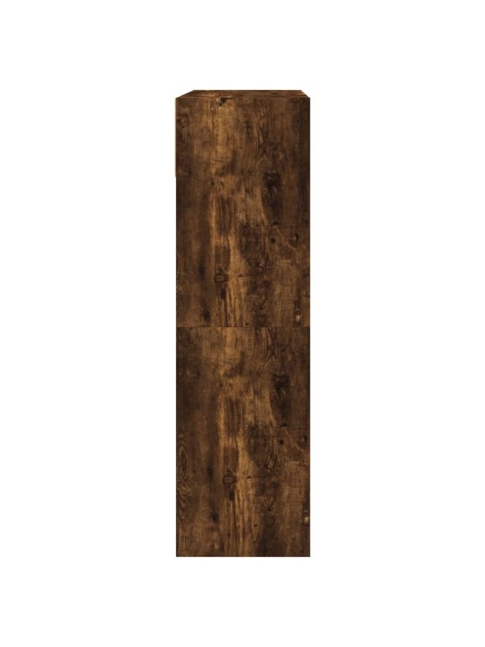 Botník se 2 výklopnými zásuvkami kouřový dub 80 x 34 x 116 cm