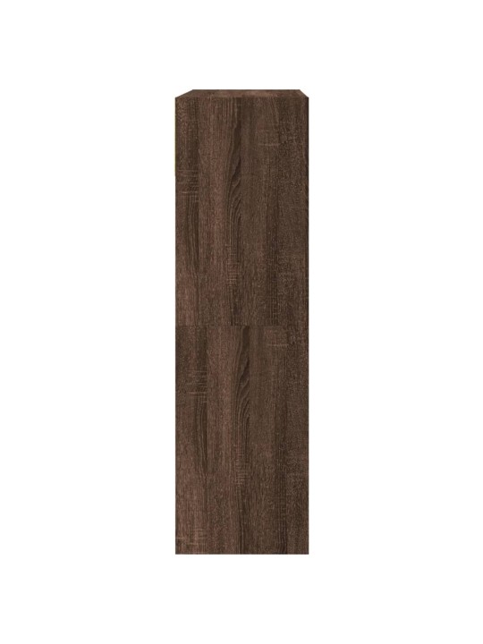 Botník se 2 výklopnými zásuvkami hnědý dub 80 x 34 x 116 cm