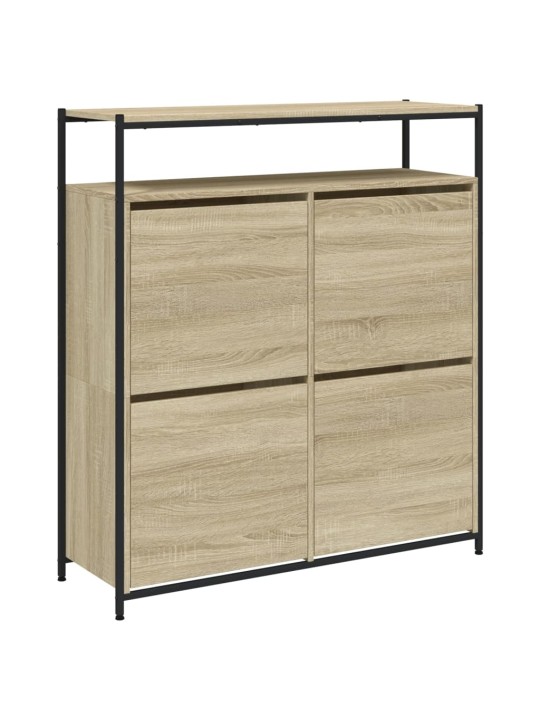 Botník se 4 výklopnými zásuvkami dub sonoma 100 x 34 x 112 cm