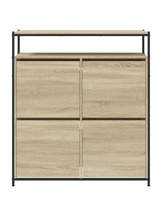 Botník se 4 výklopnými zásuvkami dub sonoma 100 x 34 x 112 cm