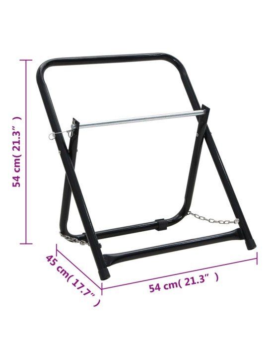 Stojan na hadici 48 cm 45 kg černá ocel s práškovým nástřikem