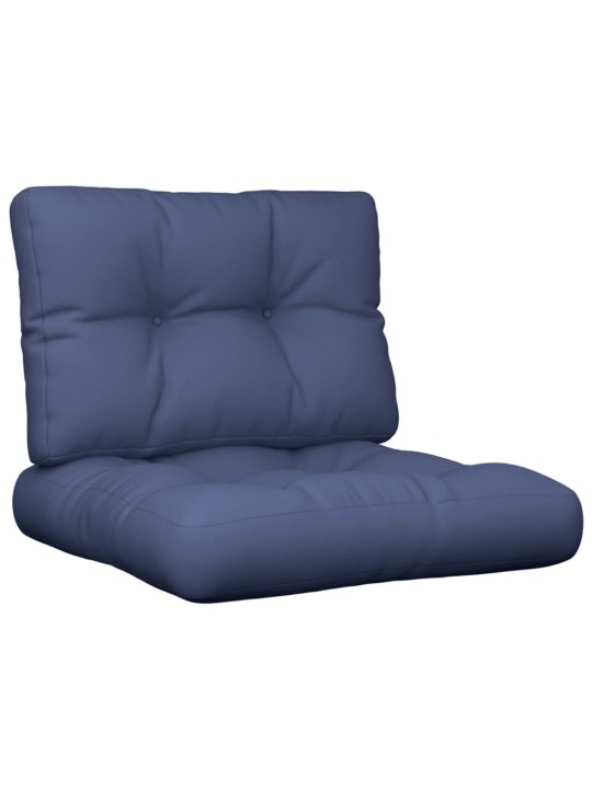 Podušky na palety 2 ks námořnicky modré textil