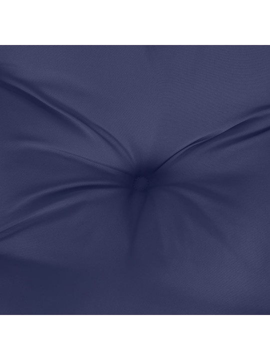 Sada podušek na palety námořnicky modrá 60 x 40 x 12 cm textil