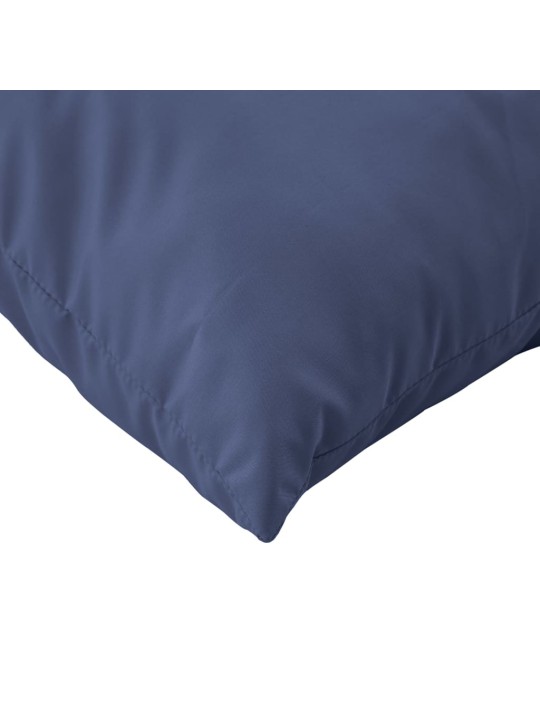 Sada podušek na palety námořnicky modrá 60 x 38 x 13 cm textil