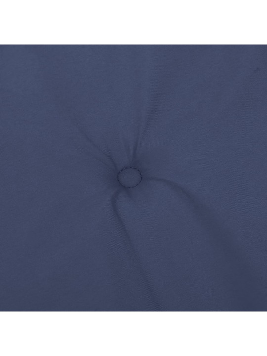 Podušky na židli s nízkým opěradlem 4 ks námořnická modř textil