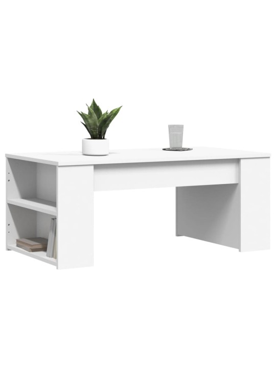 Konferenční stolek bílý 102 x 55 x 42 cm kompozitní dřevo