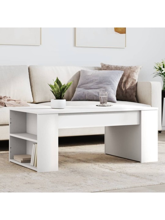 Konferenční stolek bílý 102 x 55 x 42 cm kompozitní dřevo