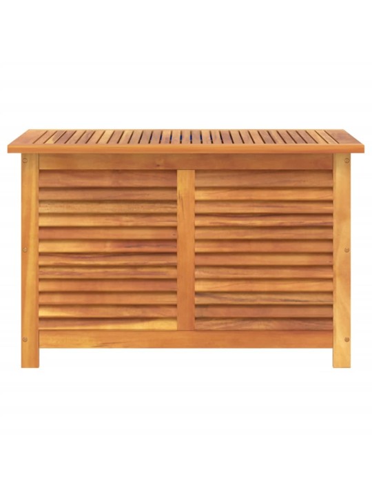 Zahradní úložný box s lamelami 90 x 50 x 56 cm masivní akácie
