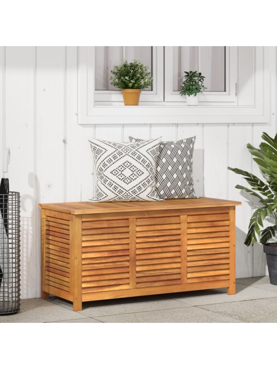 Zahradní úložný box s lamelami 113 x 50 x 56 cm masivní akácie
