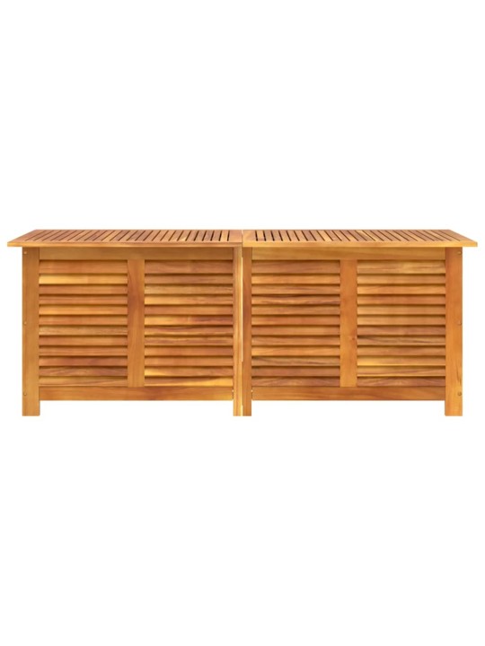 Zahradní úložný box s lamelami 150 x 50 x 56 cm masivní akácie