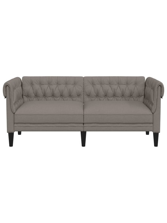 Chesterfield pohovka 2místná taupe textil