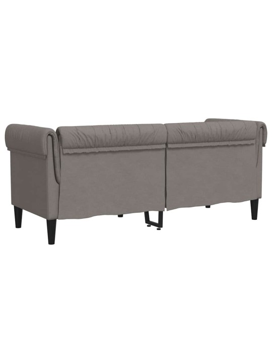 Chesterfield pohovka 2místná taupe textil
