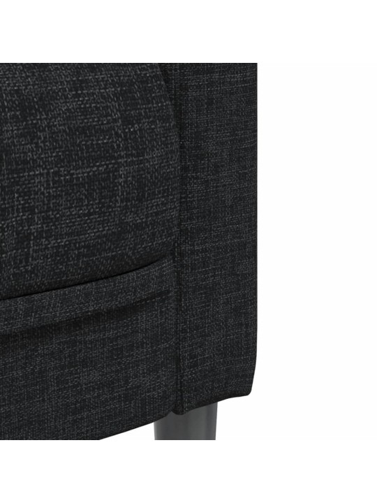 Křeslo černé textil
