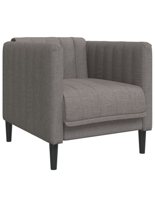 Křeslo taupe textil