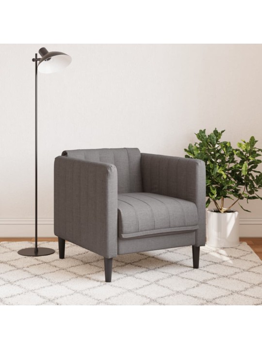 Křeslo taupe textil