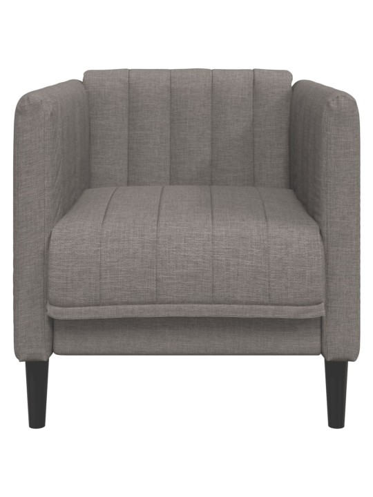 Křeslo taupe textil