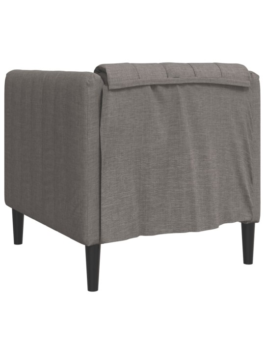 Křeslo taupe textil