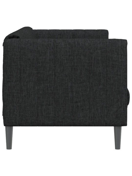 Pohovka 2místná černá textil