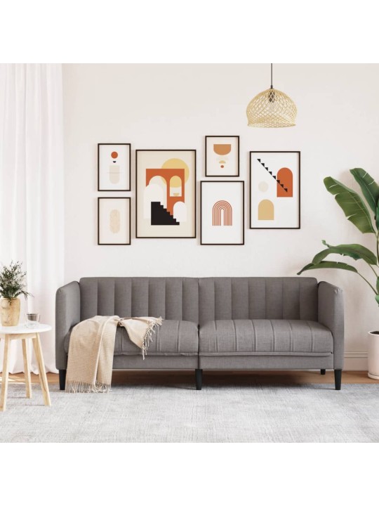 Pohovka 2místná taupe textil