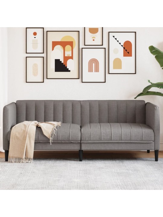 Pohovka 2místná taupe textil