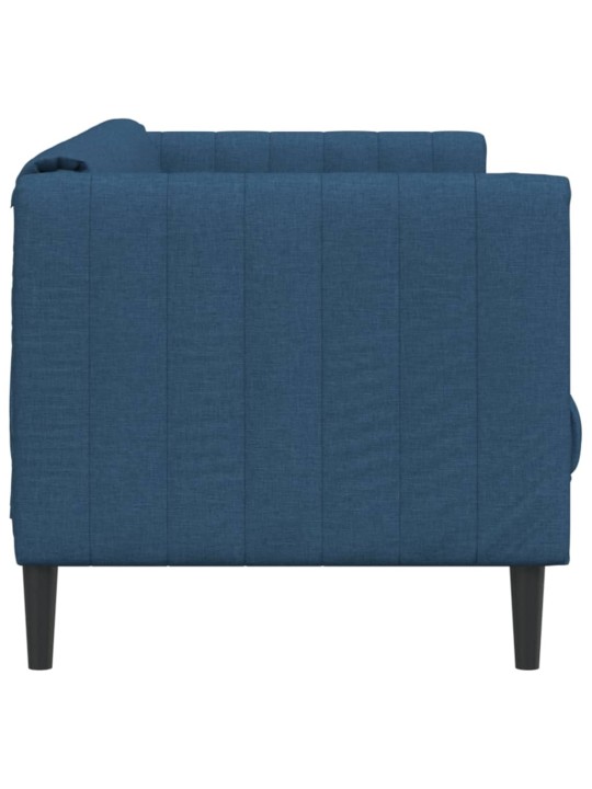 Pohovka 2místná modrá textil