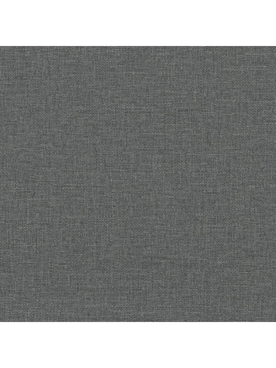 Pohovka 3místná tmavě šedá textil