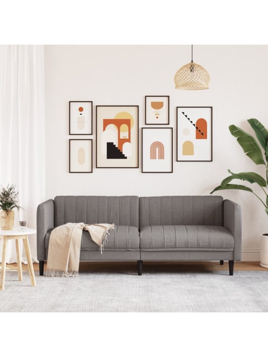 Pohovka 3místná taupe textil