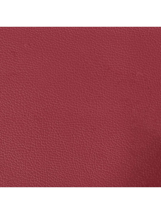 Pohovka chesterfield 2místná vínová umělá kůže