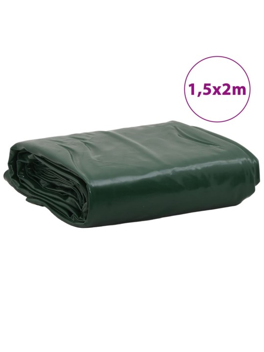 Plachta zelená 1,5 x 2 m 650 g/m²