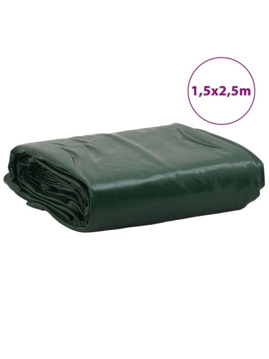 Plachta zelená 1,5 x 2,5 m 650 g/m²